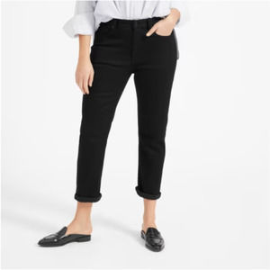 Everlane Womens The Modern Boyfriend Jean Size 28 Ankle Black NWOT